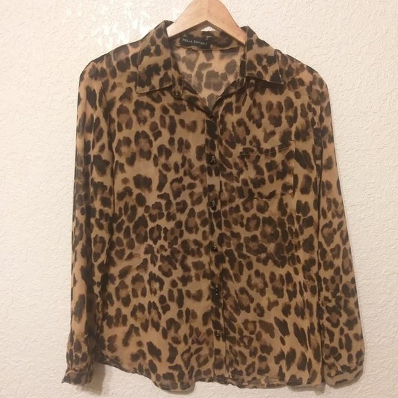Nella Fantasia Button Up Print Blouse - Picture 1 of 2